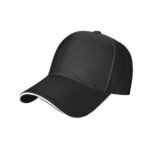 Plain Adjustable Baseball Cap – Black