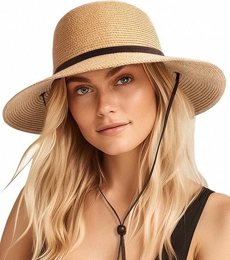 Womens Wide Brim Sun Hat